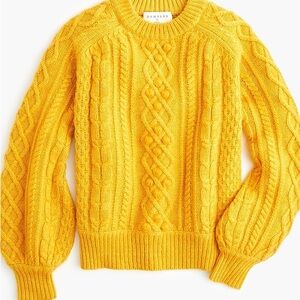 Demylee J.Crew knit wool balloon-sleeve sweater